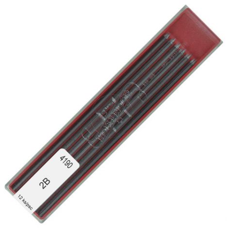 Grafity do ołówków automatycznych Koh-i-Noor, 2mm, 2B, 12szt